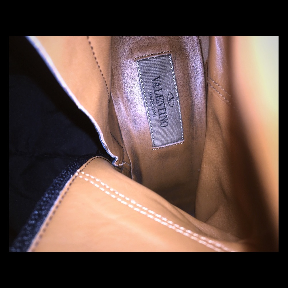 Valentino garavani rock stud knee high boots